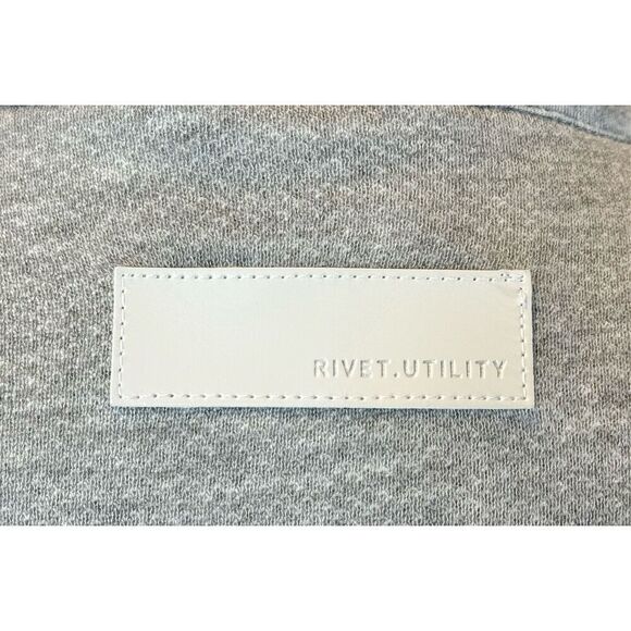 NWOT Rivet Utility Lightweight Heather Gray Maven French Terry Jumpsuit Romper M - Picture 6 of 16